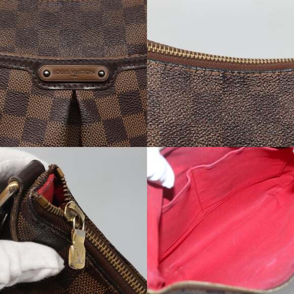 LOUIS VUITTON Damier Ebene Bloomsbury PM Shoulder Bag N42251 - Picture 11 of 13